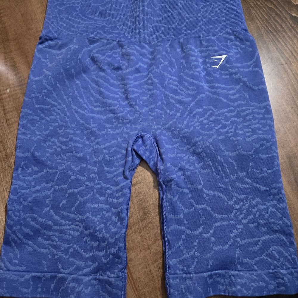 Gymshark Blue Textured Shorts